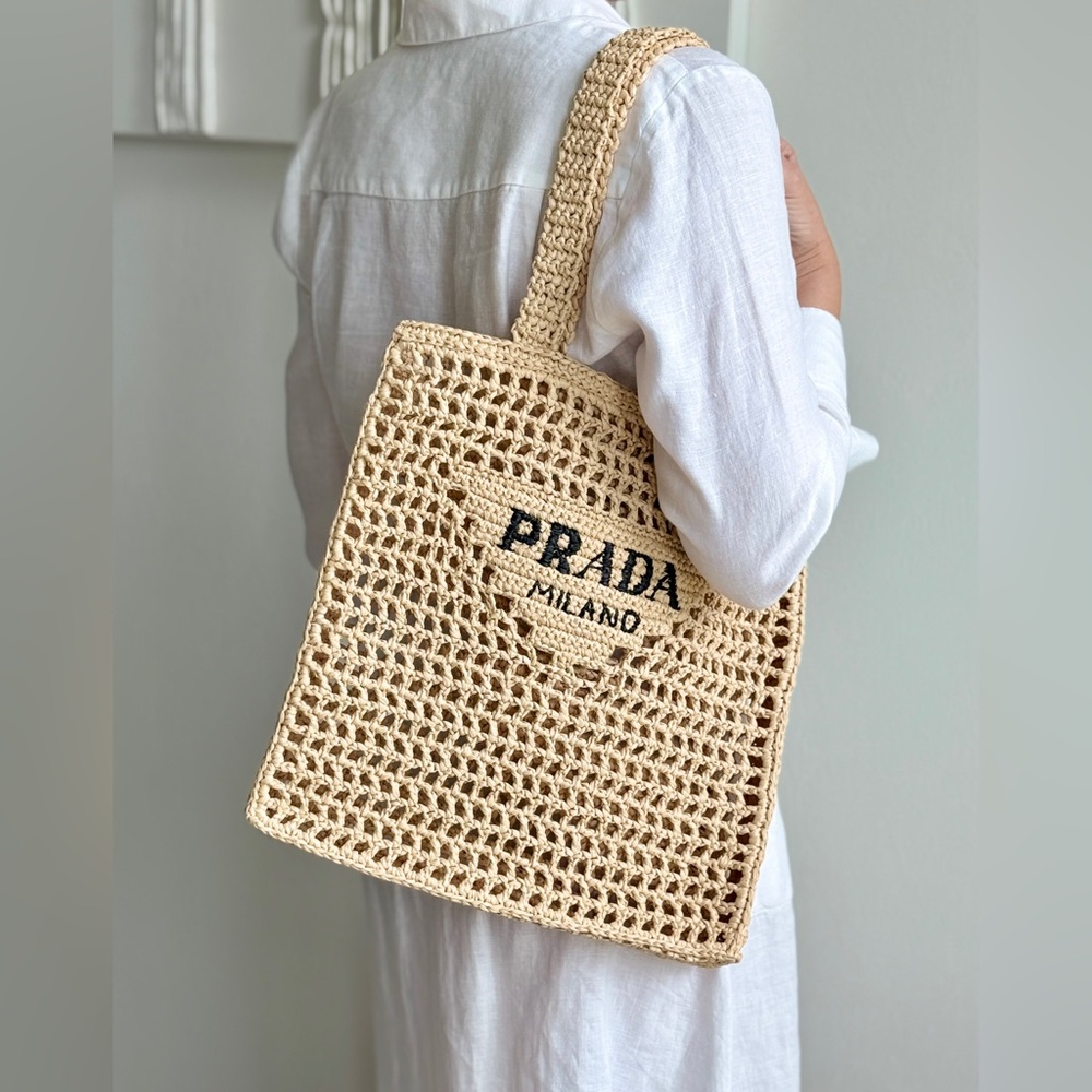 Chic Handmade Prada-Style Crochet Tote